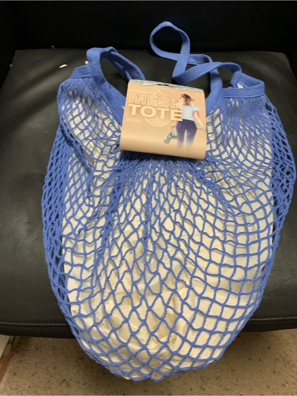 Blue Mesh Tote Bag  Nupouch